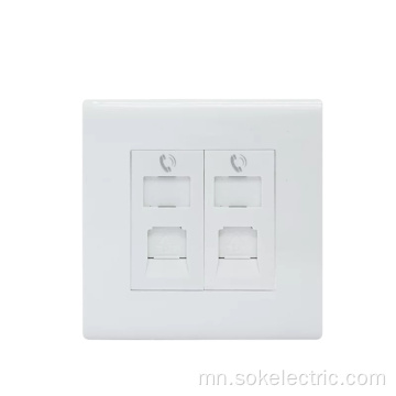 Их Британид алдартай RJ11 TEL Socket Outlets 2Gang